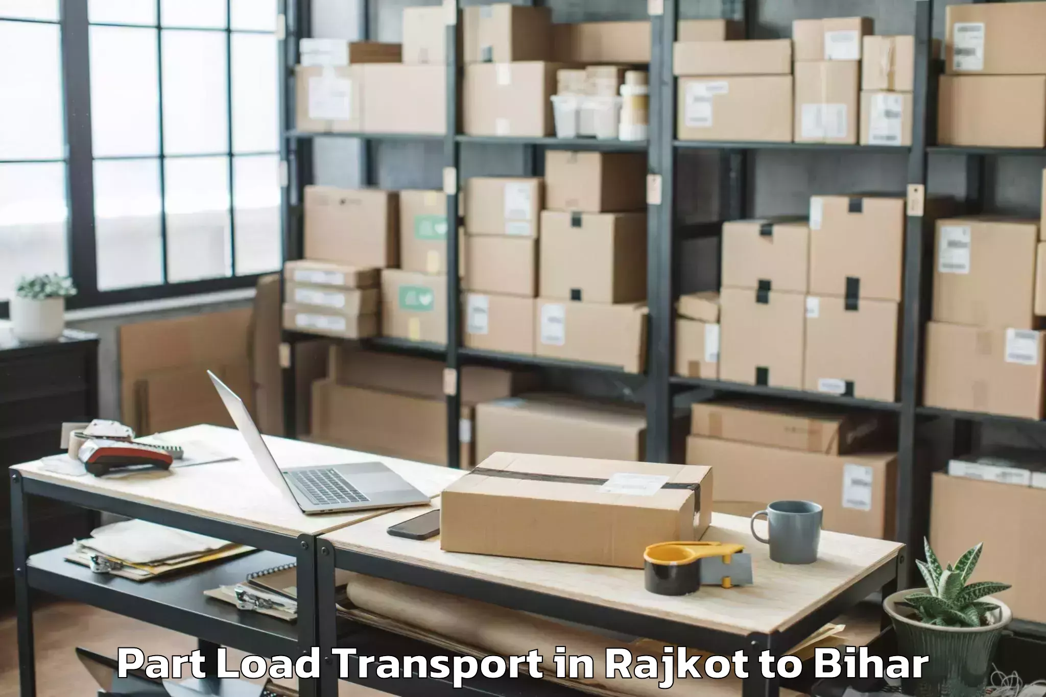 Reliable Rajkot to Bela Part Load Transport